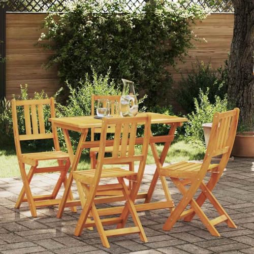 LLEZKBR Outdoor-Möbel-Gartenmöbel-Sets-Garten-Bistro-Set klappbar 5-teilig braun massiv Akazienholz LLEZKBR Outdoor-Möbel-Gartenmöbel-Sets-Garten-Bistro-Set klappbar 5-teilig braun massiv Akazienholz von LLEZKBR