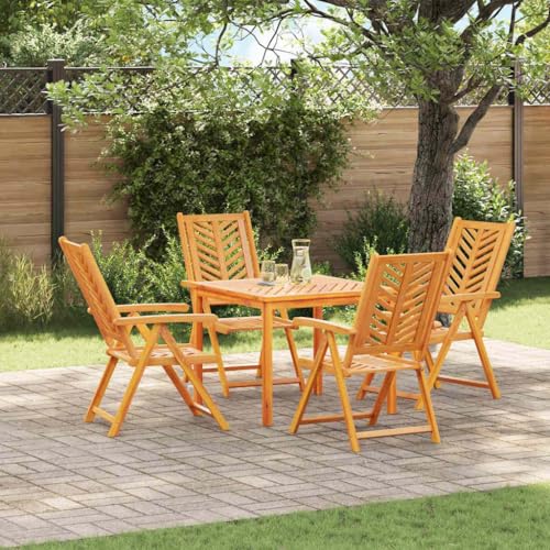 LLEZKBR Outdoor-Möbel-Gartentische-Garten-Essgruppe 5-teilig braun 90 x 90 x 74 cm Akazienholz massiv LLEZKBR Outdoor-Möbel-Gartentische-Garten-Essgruppe 5-teilig braun 90 x 90 x 74 cm Akazienholz massiv von LLEZKBR