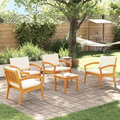 LLEZKBR Outdoor-Möbel-Outdoor-Sitz-Bistro-Set 5-teilig braun 45 x 45 x 38 cm Akazienholz massiv LLEZKBR Outdoor-Möbel-Outdoor-Sitz-Bistro-Set 5-teilig braun 45 x 45 x 38 cm Akazienholz massiv von LLEZKBR
