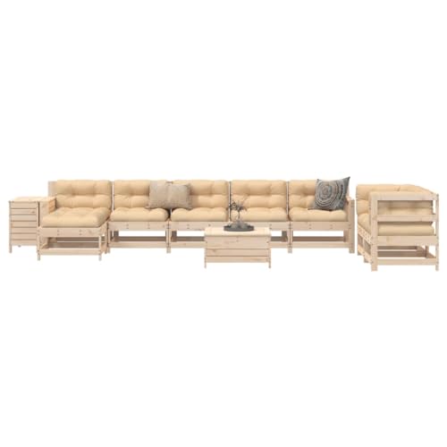 LLEZKBR Outdoor Möbel Sets - 10-teiliges Gartensofa-Set Massivholz Kiefer LLEZKBR Outdoor Möbel Sets - 10-teiliges Gartensofa-Set Massivholz Kiefer von LLEZKBR