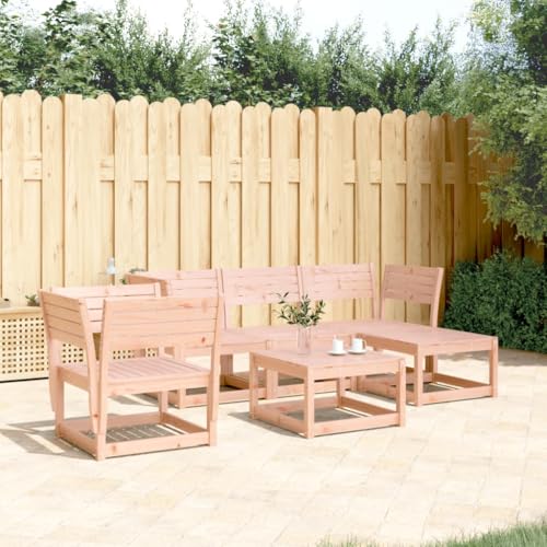 LLEZKBR Outdoor Möbel Sets - 5-teiliges Garten-Lounge-Set Massivholz Douglas von LLEZKBR