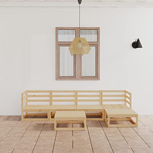 LLEZKBR Outdoor Möbel Sets - 6-teiliges Garten-Lounge-Set Massivholz Kiefer LLEZKBR Outdoor Möbel Sets - 6-teiliges Garten-Lounge-Set Massivholz Kiefer von LLEZKBR