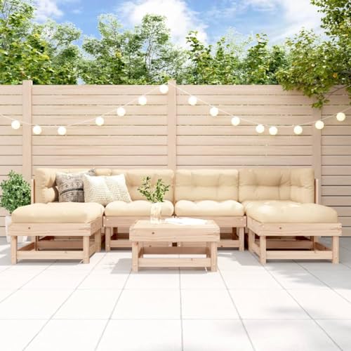 LLEZKBR Outdoor Möbel Sets - 7-teiliges Garten-Lounge-Set Massivholz Kiefer LLEZKBR Outdoor Möbel Sets - 7-teiliges Garten-Lounge-Set Massivholz Kiefer von LLEZKBR