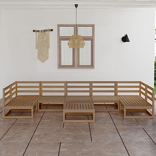 LLEZKBR Outdoor Möbel Sets - 8-teiliges Garten-Lounge-Set Massivholz Kiefer LLEZKBR Outdoor Möbel Sets - 8-teiliges Garten-Lounge-Set Massivholz Kiefer von LLEZKBR