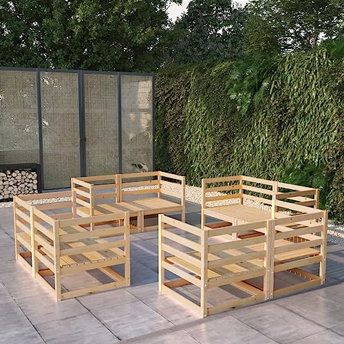 LLEZKBR Outdoor Möbel Sets - 8-teiliges Garten-Lounge-Set Massivholz Kiefer LLEZKBR Outdoor Möbel Sets - 8-teiliges Garten-Lounge-Set Massivholz Kiefer von LLEZKBR