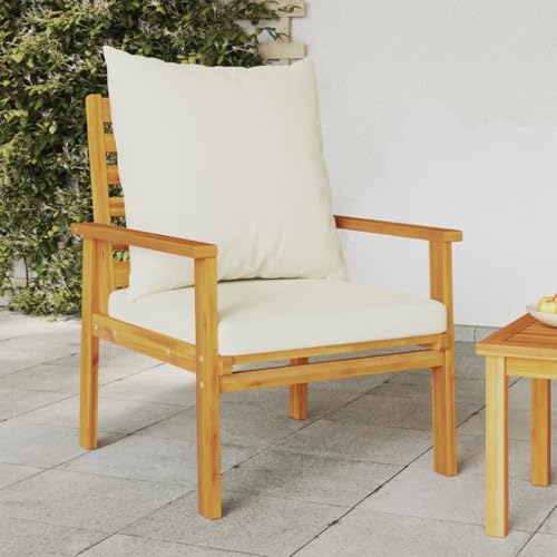 LLEZKBR Outdoor Outdoor Sitzgruppe Outdoor Sektionalsofa Einheiten Gartensofa Stuhl 2 Stück mit Kissen Massivholz Akazie von LLEZKBR