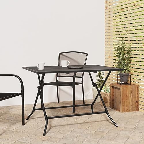 LLEZKBR Outdoor Outdoor Tisch Klapptisch Gartentisch Anthrazit 110x80x72cm Stahlgitter LLEZKBR Outdoor Outdoor Tisch Klapptisch Gartentisch Anthrazit 110x80x72cm Stahlgitter von LLEZKBR