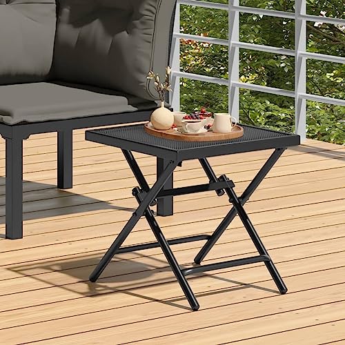 LLEZKBR Outdoor Outdoor Tisch Klapptisch Gartentisch Anthrazit 38x38x38cm Stahlgitter LLEZKBR Outdoor Outdoor Tisch Klapptisch Gartentisch Anthrazit 38x38x38cm Stahlgitter von LLEZKBR