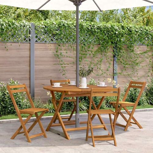 LLEZKBR Outdoor Outdoor Tische Klapptisch Gartentisch 110 cm Akazienholz massiv LLEZKBR Outdoor Outdoor Tische Klapptisch Gartentisch 110 cm Akazienholz massiv von LLEZKBR