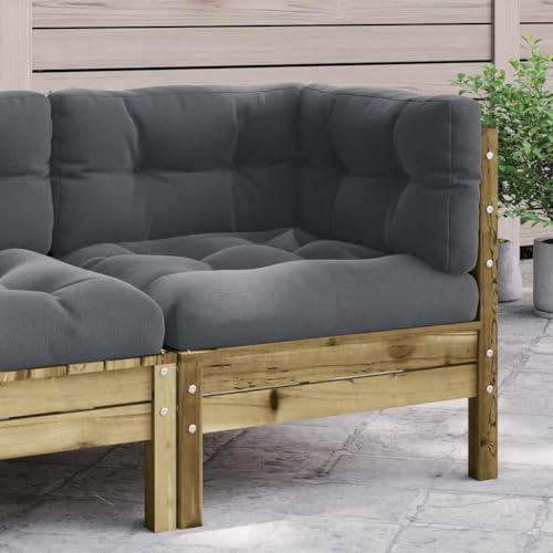 LLEZKBR Outdoor-Sitzgruppe, Sektionalsofa-Einheiten für den Außenbereich, Gartensofa-Ecke mit Kissen, imprägniertes Holz, Kiefer LLEZKBR Outdoor-Sitzgruppe, Sektionalsofa-Einheiten für den Außenbereich, Gartensofa-Ecke mit Kissen, imprägniertes Holz, Kiefer von LLEZKBR