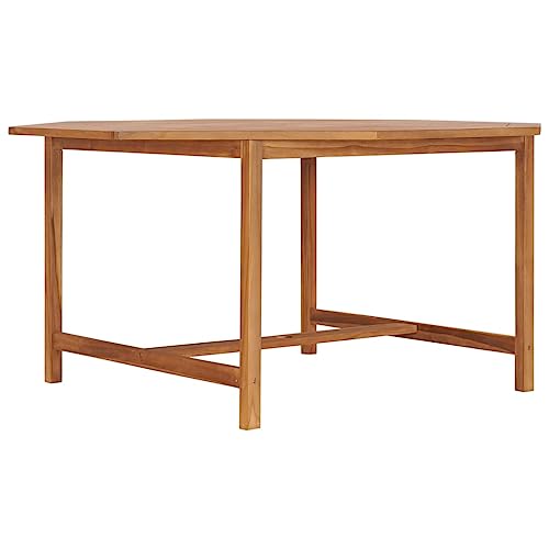 LLEZKBR Outdoor Tisch Gartentisch 150x150x75cm Teakholz massiv von LLEZKBR
