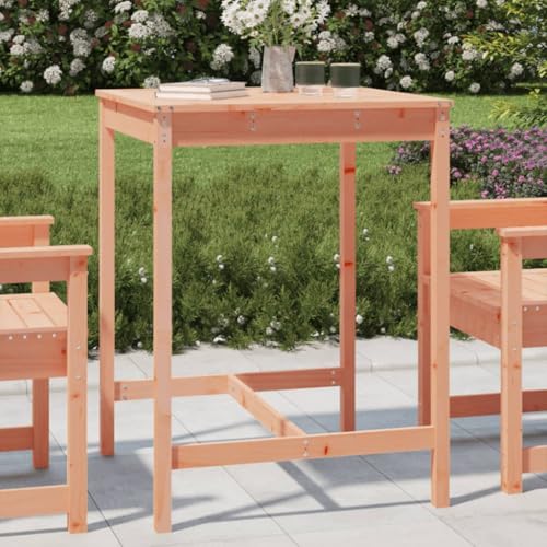 LLEZKBR Outdoor Tisch Gartentisch 82,5x82,5x110cm Massivholz Douglas von LLEZKBR