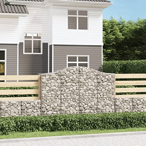 LLEZKBR Rasen & Garten Gartenarbeit Töpfe & Pflanzgefäße Gewölbte Gabionenkörbe 10 Stück 200x50x140/160cm Verzinktes Eisen LLEZKBR Rasen & Garten Gartenarbeit Töpfe & Pflanzgefäße Gewölbte Gabionenkörbe 10 Stück 200x50x140/160cm Verzinktes Eisen von LLEZKBR