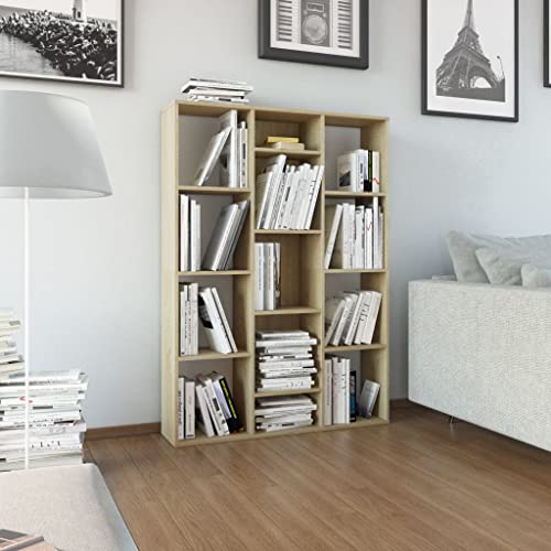 LLEZKBR Raumteiler Raumteiler Bücherschrank Sonoma Eiche 100x24x140 cm Holzwerkstoff LLEZKBR Raumteiler Raumteiler Bücherschrank Sonoma Eiche 100x24x140 cm Holzwerkstoff von LLEZKBR