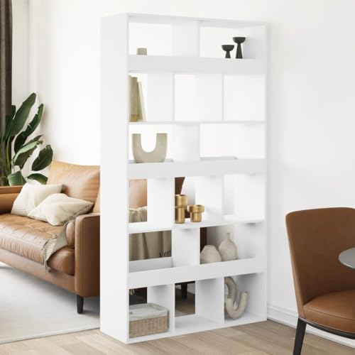 LLEZKBR Regal-Bücherregale & Standregale, Raumteiler, weiß, 100 x 33 x 187,5 cm, Holzwerkstoff LLEZKBR Regal-Bücherregale & Standregale, Raumteiler, weiß, 100 x 33 x 187,5 cm, Holzwerkstoff von LLEZKBR