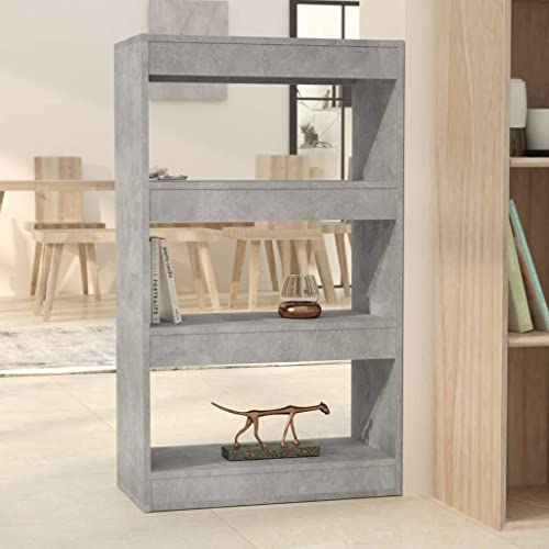LLEZKBR Regal-Bücherregale & Standregale Bücherschrank/Raumteiler Betongrau 60x30x103cm Holzwerkstoff LLEZKBR Regal-Bücherregale & Standregale Bücherschrank/Raumteiler Betongrau 60x30x103cm Holzwerkstoff von LLEZKBR