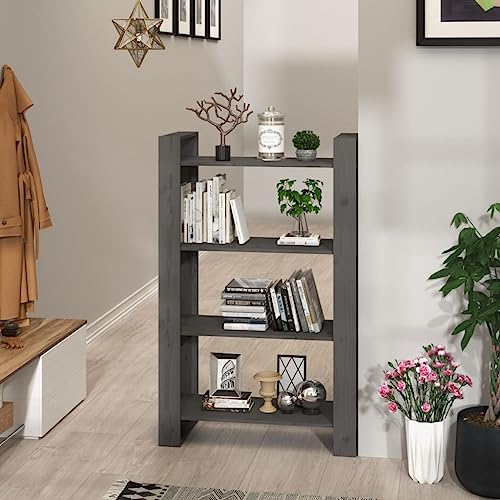 LLEZKBR Regal-Bücherregale & Standregale Bücherschrank/Raumteiler Grau 80x35x125 cm Massivholz Kiefer LLEZKBR Regal-Bücherregale & Standregale Bücherschrank/Raumteiler Grau 80x35x125 cm Massivholz Kiefer von LLEZKBR