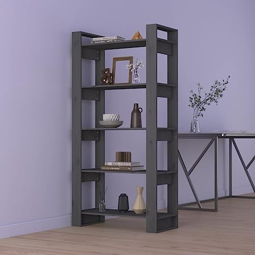 LLEZKBR Regal-Bücherregale & Standregale Bücherschrank/Raumteiler Grau 80x35x160cm Massivholz LLEZKBR Regal-Bücherregale & Standregale Bücherschrank/Raumteiler Grau 80x35x160cm Massivholz von LLEZKBR