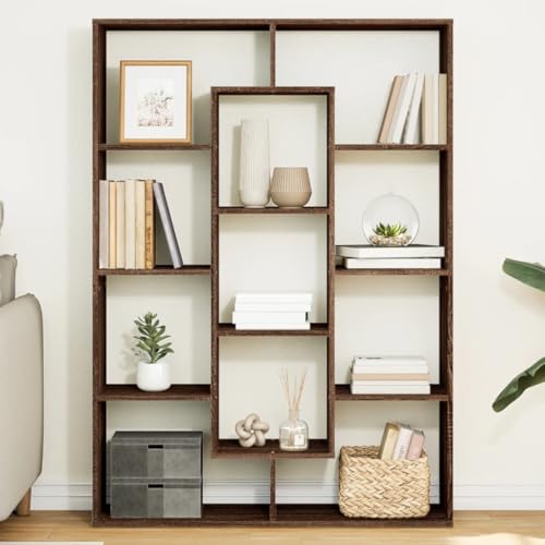 LLEZKBR Regal-Bücherregale & Standregale Bücherschrank Braun Eiche 102x29x143cm Holzwerkstoff LLEZKBR Regal-Bücherregale & Standregale Bücherschrank Braun Eiche 102x29x143cm Holzwerkstoff von LLEZKBR