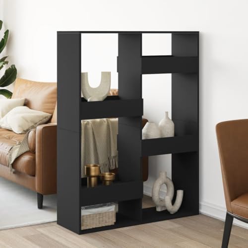 LLEZKBR Regal-Bücherregale & Standregale - Raumteiler schwarz 100x33x135cm Holzwerkstoff LLEZKBR Regal-Bücherregale & Standregale - Raumteiler schwarz 100x33x135cm Holzwerkstoff von LLEZKBR