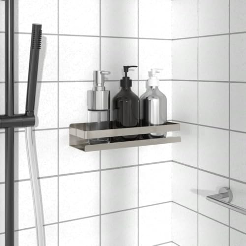 LLEZKBR Regal Duschregal 30x10x6cm gebürstet 304 Edelstahl von LLEZKBR