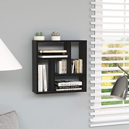 LLEZKBR Regal-Wandregale & Ledges-Wandregal, Schwarz, 45,1 x 16 x 45,1 cm, Holzwerkstoff LLEZKBR Regal-Wandregale & Ledges-Wandregal, Schwarz, 45,1 x 16 x 45,1 cm, Holzwerkstoff von LLEZKBR