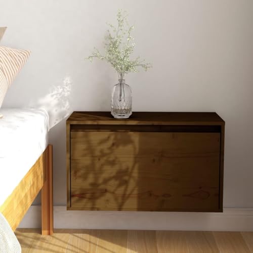 LLEZKBR Regalwandregale & Ledges-Hängeschrank braun 60x30x35cm Kiefer massiv von LLEZKBR