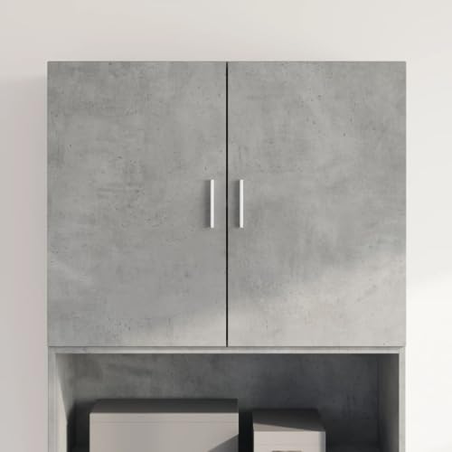 LLEZKBR Schränke & Aufbewahrung-Buffets & Sideboards - Hängeschrank Betongrau 80x42,5x64 cm Holzwerkstoff von LLEZKBR