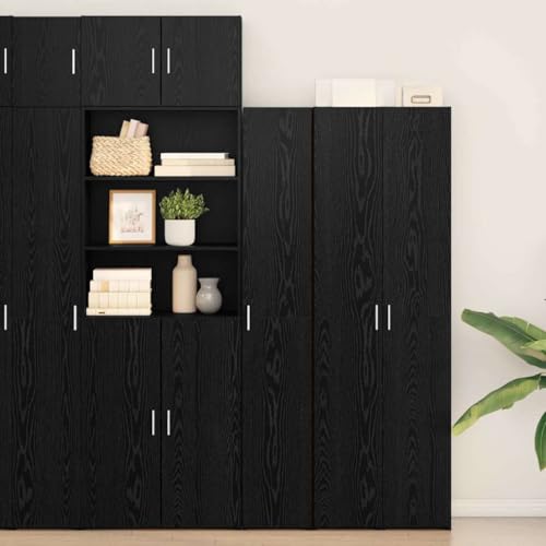 LLEZKBR Schränke & Aufbewahrung-Buffets & Sideboards-Highboard Schwarze Eiche, 30 x 42,5 x 185 cm, Holzwerkstoff LLEZKBR Schränke & Aufbewahrung-Buffets & Sideboards-Highboard Schwarze Eiche, 30 x 42,5 x 185 cm, Holzwerkstoff von LLEZKBR
