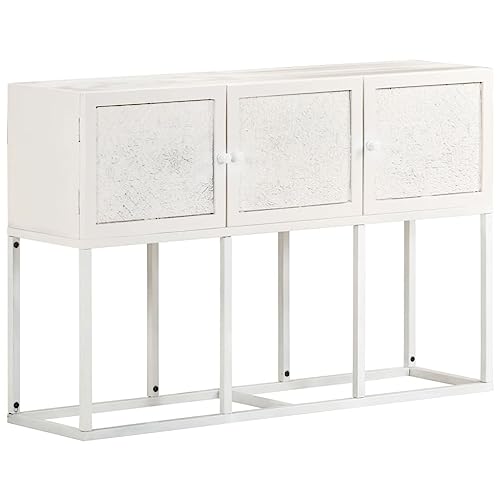 LLEZKBR Schränke & Aufbewahrung-Buffets & Sideboards-Sideboard 115x30x76cm Massivholz Mangoholz von LLEZKBR