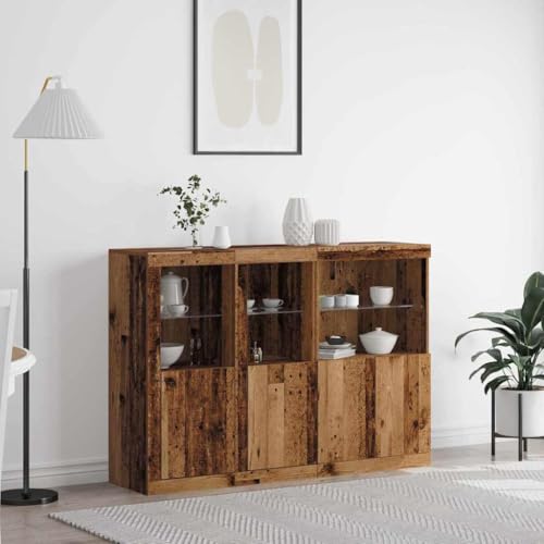 LLEZKBR Schränke & Aufbewahrung-Buffets & Sideboards-Sideboard Altes Holz 142,5 x 37 x 100 cm Holzwerkstoff LLEZKBR Schränke & Aufbewahrung-Buffets & Sideboards-Sideboard Altes Holz 142,5 x 37 x 100 cm Holzwerkstoff von LLEZKBR