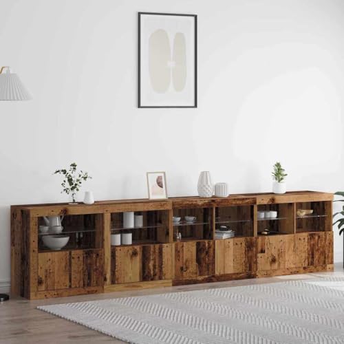 LLEZKBR Schränke & Aufbewahrung-Buffets & Sideboards-Sideboard Altes Holz 283 x 37 x 67 cm Holzwerkstoff LLEZKBR Schränke & Aufbewahrung-Buffets & Sideboards-Sideboard Altes Holz 283 x 37 x 67 cm Holzwerkstoff von LLEZKBR