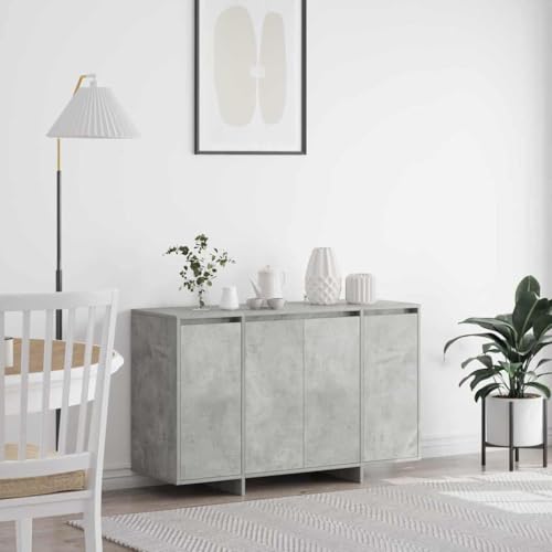 LLEZKBR Schränke & Aufbewahrung-Buffets & Sideboards-Sideboard Betongrau 120 x 41 x 75 cm Holzwerkstoff von LLEZKBR