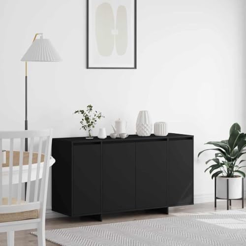LLEZKBR Schränke & Aufbewahrung-Buffets & Sideboards-Sideboard schwarz 135 x 41 x 69 cm Holzwerkstoff LLEZKBR Schränke & Aufbewahrung-Buffets & Sideboards-Sideboard schwarz 135 x 41 x 69 cm Holzwerkstoff von LLEZKBR