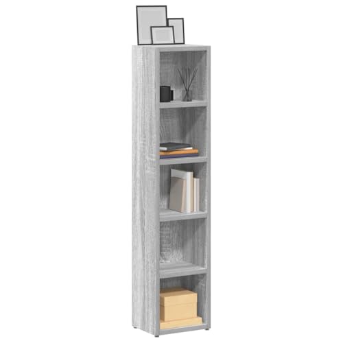 LLEZKBR Schränke & Aufbewahrung-Media Aufbewahrungsschränke & Racks-CD-Schränke, 2 Stück, Grau, Sonoma, 21 x 16 x 93,5 cm, Holzwerkstoff LLEZKBR Schränke & Aufbewahrung-Media Aufbewahrungsschränke & Racks-CD-Schränke, 2 Stück, Grau, Sonoma, 21 x 16 x 93,5 cm, Holzwerkstoff von LLEZKBR