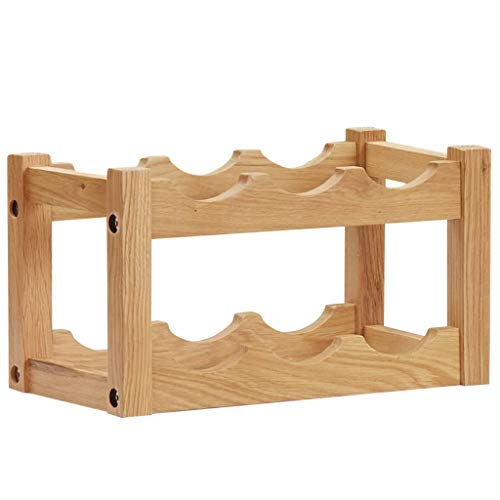 LLEZKBR Schränke & Aufbewahrung - Weinregal - Weinregal für 6 Flaschen - 37x21x21cm - Massivholz Eiche LLEZKBR Schränke & Aufbewahrung - Weinregal - Weinregal für 6 Flaschen - 37x21x21cm - Massivholz Eiche von LLEZKBR