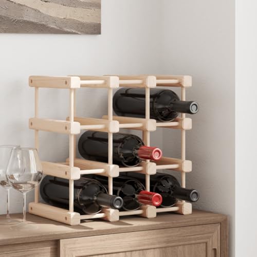 LLEZKBR Schränke & Aufbewahrung Weinregale Weinregal für 12 Flaschen 36x23x36cm Massivholz Kiefer LLEZKBR Schränke & Aufbewahrung Weinregale Weinregal für 12 Flaschen 36x23x36cm Massivholz Kiefer von LLEZKBR