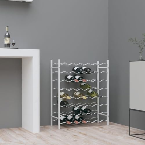 LLEZKBR Schränke & Aufbewahrung Weinregale Weinregal für 48 Flaschen Weiß Metallschränke & Lagerung Weinregale LLEZKBR Schränke & Aufbewahrung Weinregale Weinregal für 48 Flaschen Weiß Metallschränke & Lagerung Weinregale von LLEZKBR