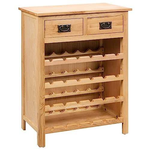 LLEZKBR Schränke & Aufbewahrung-Weinregale-Weinschrank 72x32x90 cm Massivholz Eiche LLEZKBR Schränke & Aufbewahrung-Weinregale-Weinschrank 72x32x90 cm Massivholz Eiche von LLEZKBR