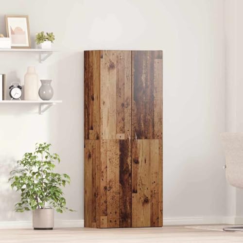 LLEZKBR Schränke & Aufbewahrungs-Aktenschränke, Büroschrank, 2 Stück, Altes Holz, 60 x 32 x 153 cm, Holzwerkstoff LLEZKBR Schränke & Aufbewahrungs-Aktenschränke, Büroschrank, 2 Stück, Altes Holz, 60 x 32 x 153 cm, Holzwerkstoff von LLEZKBR