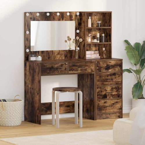LLEZKBR Schränke & Aufbewahrungs-Waschtische, 2 Stück, braun, 78,5 x 41 x 135 cm, Holzwerkstoff von LLEZKBR