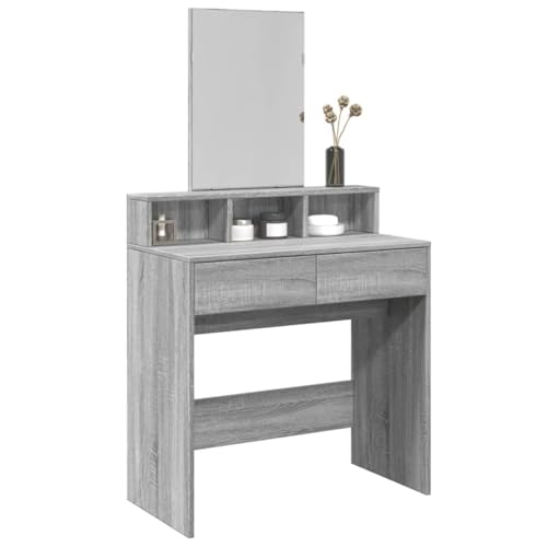 LLEZKBR Schränke & Aufbewahrungs-Waschtische, Schminktisch mit Spiegel, Grau, Sonoma, 80 x 41 x 144,5 cm LLEZKBR Schränke & Aufbewahrungs-Waschtische, Schminktisch mit Spiegel, Grau, Sonoma, 80 x 41 x 144,5 cm von LLEZKBR