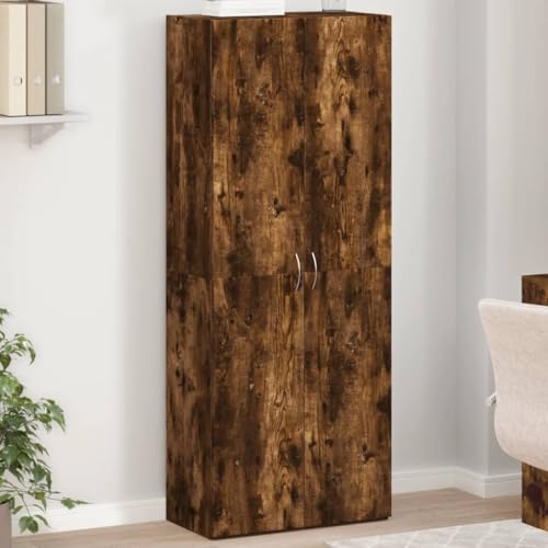 LLEZKBR Schränke & Aufbewahrungsschränke Aktenschrank Aktenschrank Räuchereiche 60x32x153cm Holzwerkstoff von LLEZKBR