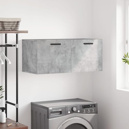 LLEZKBR Schränke & Aufbewahrungsschränke & Schließfächer Hängeschrank Betongrau 80x36,5x35 cm Holzwerkstoff LLEZKBR Schränke & Aufbewahrungsschränke & Schließfächer Hängeschrank Betongrau 80x36,5x35 cm Holzwerkstoff von LLEZKBR