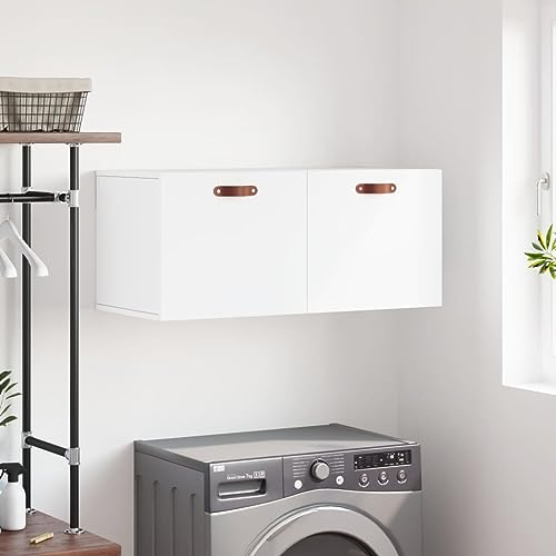 LLEZKBR Schränke & Aufbewahrungsschränke & Schließfächer - Hängeschrank Weiß 80x36,5x35 cm Holzwerkstoff LLEZKBR Schränke & Aufbewahrungsschränke & Schließfächer - Hängeschrank Weiß 80x36,5x35 cm Holzwerkstoff von LLEZKBR