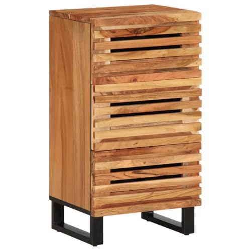 LLEZKBR Schränke & Aufbewahrungsschränke & Schließfächer Sideboard 40x34x75cm Massivholz Akazie von LLEZKBR