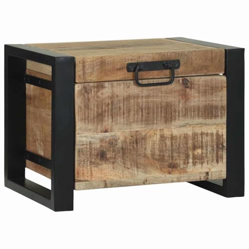 LLEZKBR Schränke & Aufbewahrungstruhen Lagertruhen Truhen braun 40x30x30 cm Mangoholz massiv von LLEZKBR