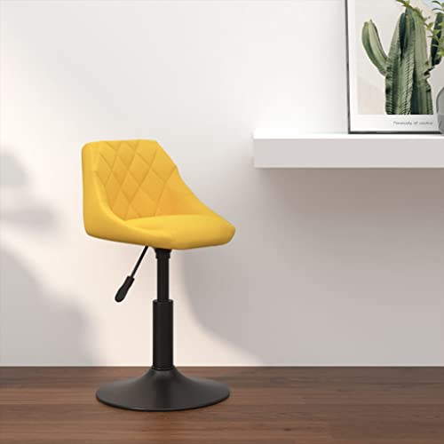 LLEZKBR Stühle, Tisch & Barhocker, Barhocker, Senfgelber Samt von LLEZKBR