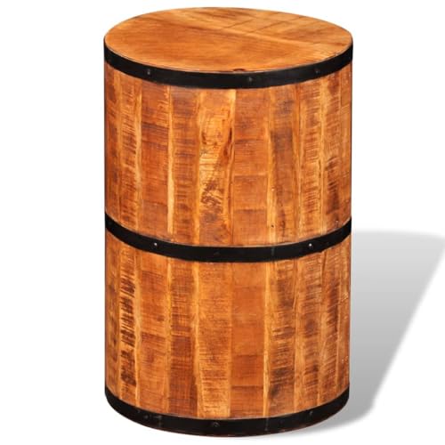 LLEZKBR Stühle Klappstühle & Hocker Barhocker Mangoholz grob von LLEZKBR