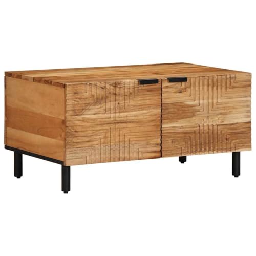 LLEZKBR Tables-Accent Tables-Coffee Tables-Coffee Table 80x50x40cm Massivholz Akazie von LLEZKBR